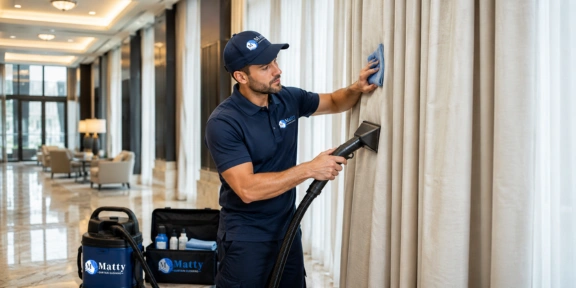 Commercial Curtain Cleaning Process