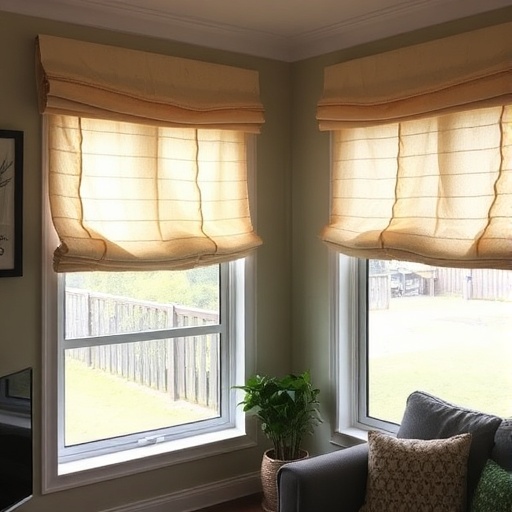 Roman Blinds Before