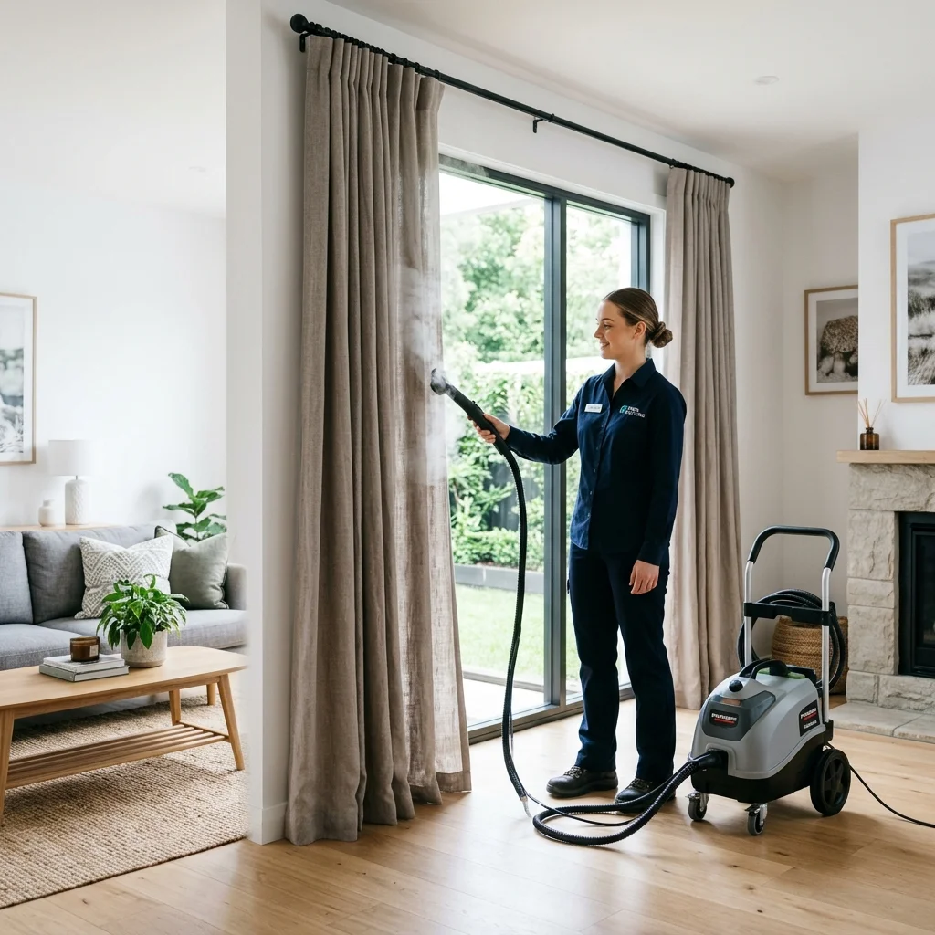 Fresho Curtain Cleaning professional team at work